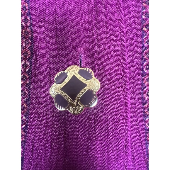 Vintage SK‎ & Company Shirt Womens Petite Small Floral Long Sleeve Button Up 90s - Picture 6 of 13